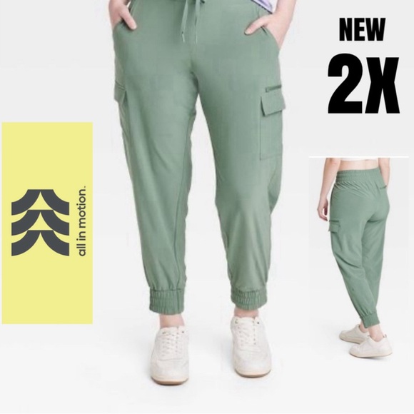 all in motion Pants - Cargo athletic joggers size 2X